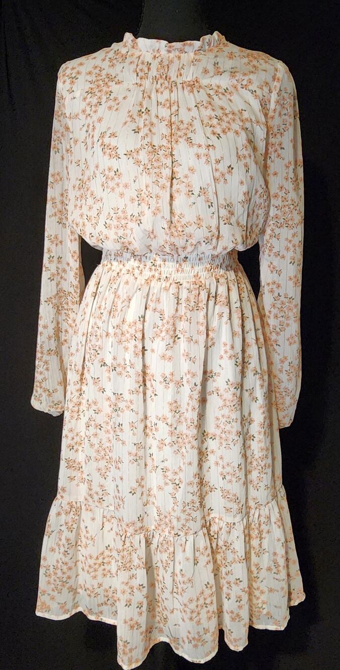 Draper James rsvp Floral Long Sleeve Midi Dress